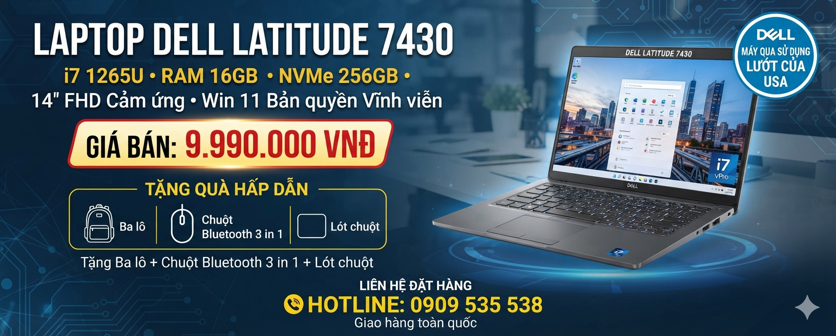 DELL LATITUDE 7430 I7 1265U 16GB 256GB 14